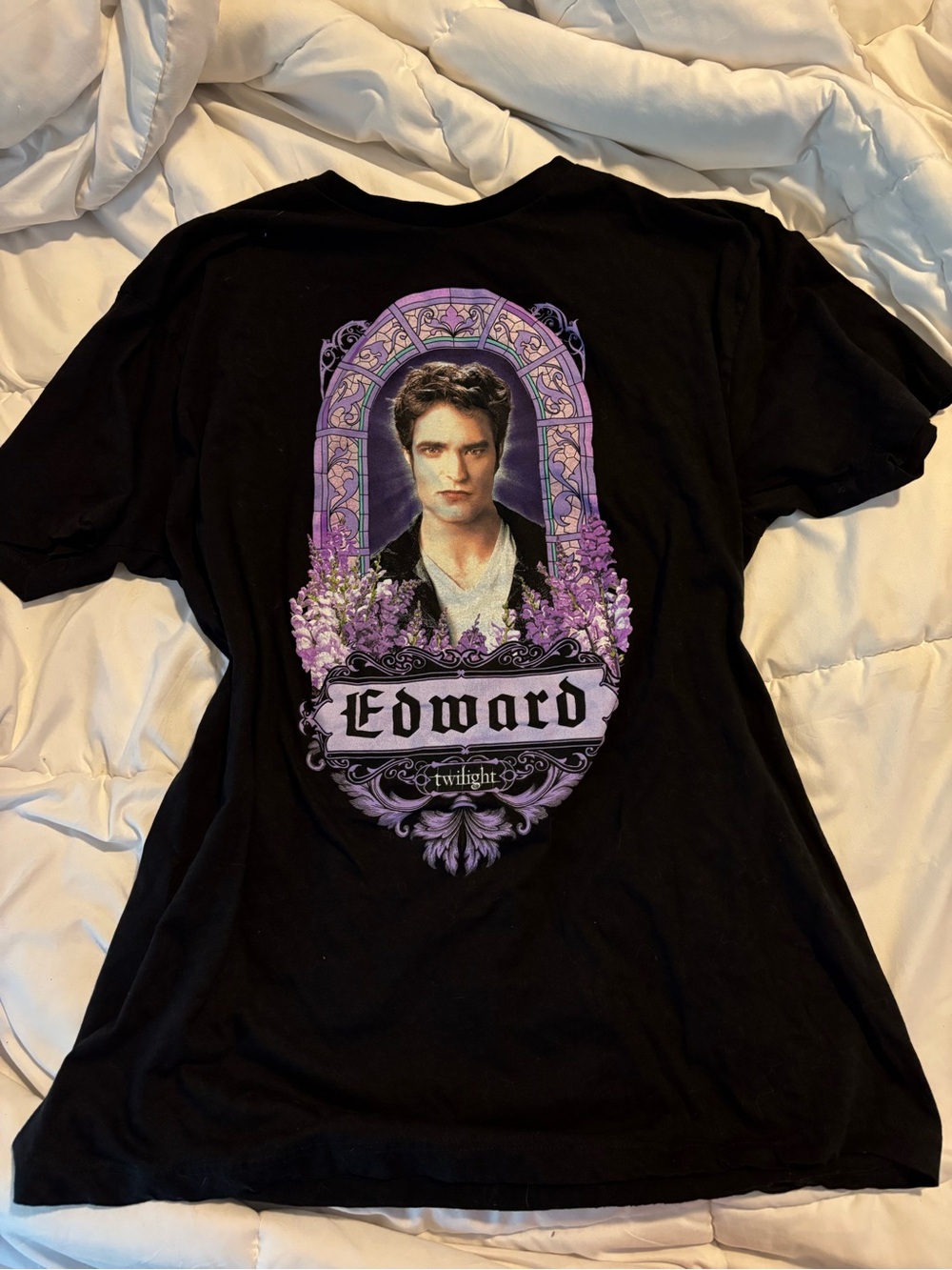 Twilight Edward Portrait Graphic Tee - Black